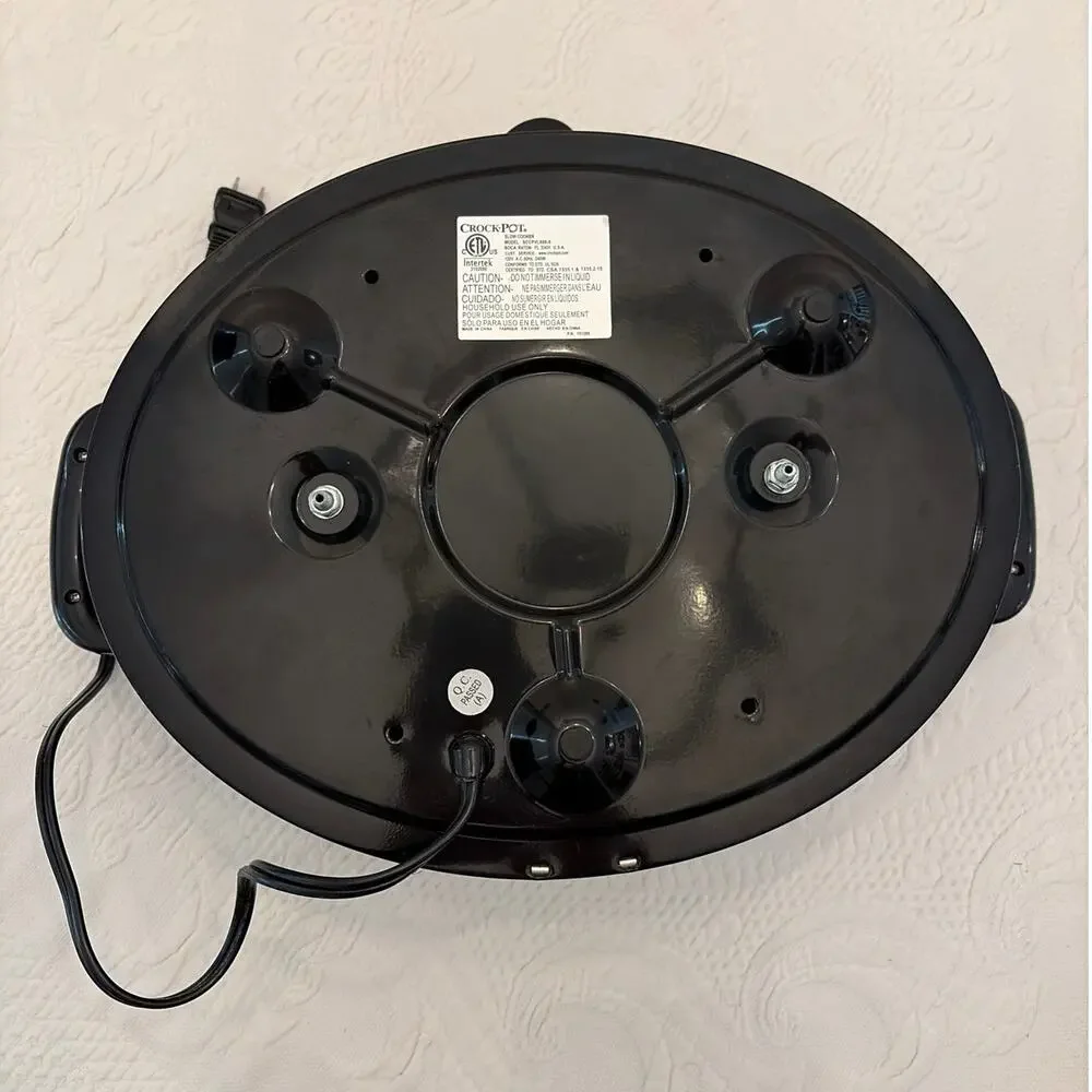 Crock-Pot SCCPVL600-S 6 Qt Slow Cooker Replacement Base Only Tested Works